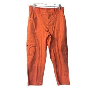 Lee Relaxed Fit Cropped Cargo Pants Salmon Size 4